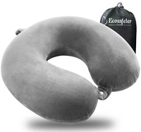 3 x RAW Customer Returns Ecosafeter travel pillow - perfect neck support pillow made of memory foam, neck pillow, compact and lightweight, quickly packed, for traveling in the car, plane, train - RRP €39.3