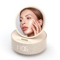 1 x RAW Customer Returns COLSUR Birthday Gifts for Women, 6 in 1 Wireless Charger with Mirror Lights, Alarm Clock, Bluetooth Speaker, Phone Holder, Thank You Gifts for Women Mom Girlfriend - RRP €39.99