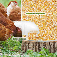 1 x RAW Customer Returns Chicken feeder, DIY chicken feeder without waste, waterproof, chicken feeding trough kit, waste-free chicken feeders, for bucket box - RRP €25.99