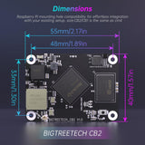 1 x RAW Customer Returns BIGTREETECH CB2 Core Control Board 2GB LPDDR4 32GB eMMC Memory Upgrade to BTT CB1 Support DSI CSI Port Run Klipper Compatible with Raspberry-Pi 3B 4B Manta M8P Series Pi4B PAD 7 3D Printer Part - RRP €75.99