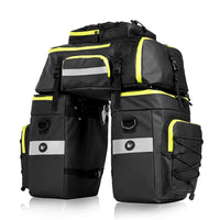 1 x RAW Customer Returns Selighting bicycle pannier bag 3 in 1 multifunctional waterproof bicycle bag 75L rear wheel bag with rain cover green  - RRP €61.99