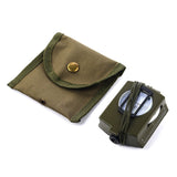 1 x RAW Customer Returns GWHOLE Compass Military Marching Compass with Bag for Camping, Hiking, German Instructions - RRP €12.49