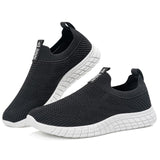 1 x RAW Customer Returns ODCKOI slip on sneakers men without laces sneakers non-slip sports shoes mesh walking shoes street running shoes breathable jogging sports shoes-HEIBAI-42 - RRP €40.24