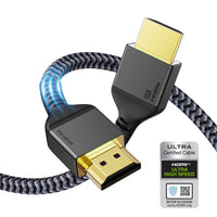 1 x RAW Customer Returns 10K 8K HDMI 2.1 Cable 3m,Maxonar Certified Ultra HD 48Gbps High Speed 10K 8K120Hz 4K144Hz eARC HDR10 4 4 4 HDCP 2.2 2.3 Dolby Compatible with PS5,Xbox Series X Roku Sony LG TVs - RRP €20.3