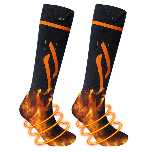 1 x RAW Customer Returns Heated socks, 5V 5000mAh electric heated sock ...