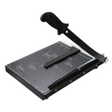 1 x RAW Customer Returns COOCHEER Paper Cutter Professional A4 Lever Paper Cutter Photo Cutter Cutting Device for School Office, Handle Length 470mm, Dark Black - RRP €35.99