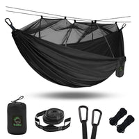 1 x RAW Customer Returns Grassman Hammock Outdoor with Mosquito Net for 2 People Portable, Ultralight Travel Camping Hammock with Mounting Set Double Hammock for Trekking Cycling Fishing Garden Beach, 300x200cm - RRP €27.22