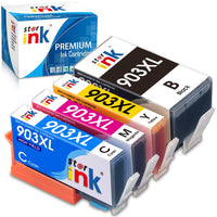 1 x RAW Customer Returns starink 903XL Multipack Replacement for HP 903 XL 903XL Printer Cartridges for HP OfficeJet 6950 6960 HP OfficeJet Pro 6960 6970 6961 6963 6965 6968 6974 6975 6976 6978 6979 Pack of 4  - RRP €27.67