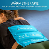 1 x RAW Customer Returns Comfytemp Reusable Cold Gel Bags with Straps, 27 x 37 cm, Large Ice Bag for Shoulders, Knees, Elbows, Hips, Back, Cold Heat Compresses for Sprains, Swelling and Bruises Blue - RRP €18.99