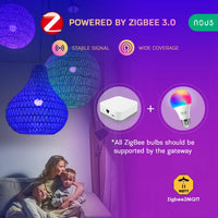 1 x RAW Customer Returns NOUS P3Z - ZigBee light bulb e27 led warm white - RGB tuya smart life Dimmable light bulbs lamp with remote control Decor light bulb accessories Dimmable lamps Bulbs Alexa echo Google Home assistant - RRP €21.25