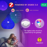 1 x RAW Customer Returns NOUS P3Z, ZigBee light bulb E27 Led warm white, RGB dimmable light bulbs lamp with remote control decor light bulb accessories compatible with Alexa Echo, Hue Bridge, Tuya, Google Home Assistant, M2QTT - RRP €26.16