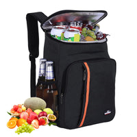 1 x RAW Customer Returns 23L Cooler Backpack - Large Cooler Bag Picnic Backpack Waterproof Backpack Ultralight Backpacks Men Women for Camping, BBQ, Hiking, Picnic Black - RRP €21.99