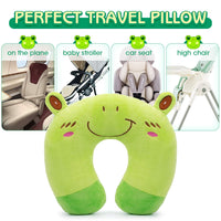 1 x RAW Customer Returns H HOMEWINS Children s Travel Pillow Ultra Soft Neck Pillow Headrest Cute Neck Pillow Washable Neck Support Pillow Travel Sleeping Pillow for Car Airplane Strawberry  - RRP €15.1