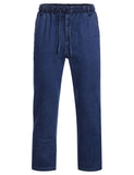 1 x RAW Customer Returns COOFANDY Men s Straight Leg Jeans Stretch Denim Pull-On Pants Pull-On Jeans Comfortable Pants Regular Waist Lightweight for Men Elastic Waistband Casual Blue XL - RRP €36.29