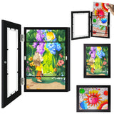 6 x Brand New shallyong Picture frame children s drawings A4, picture frame for children s drawings, children s art frame foldable A4, picture frame children s drawings black  - RRP €122.4