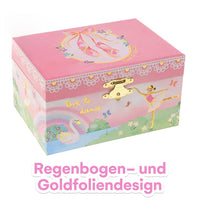 1 x RAW Customer Returns Jewelkeeper Musical Ballerina with Music - Girls Jewelry Box with Rotating Ballerina - Rainbow Design and Swan Lake Melody Girls Jewelry Box - 14.9 x 10.8 x 8.6 cm - RRP €19.99