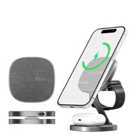 1 x RAW Customer Returns XLayer MagFix Pro 3 in 1 charging station Apple Wireless Charger Foldable Standby Magsafe Compatible Magnetic Inductive Wireless fast charger iphone 15 14 13 12 Pro Watch 5 6 7 8 9 SE Ultra - RRP €50.36