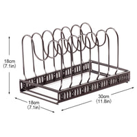 1 x RAW Customer Returns MASTERTOP Adjustable Pot Holder, Extendable, with 7 Compartments for Kitchen Utensils - RRP €20.4