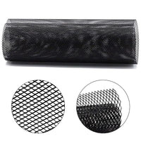 1 x RAW Customer Returns Aluminum Mesh Grille, 100x33cm, 3x6mm hole racing grille for bumper, waterproof and corrosion-resistant black  - RRP €23.18