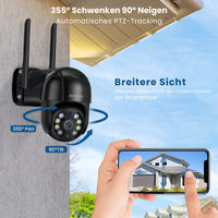 1 x RAW Customer Returns Reobiux Outdoor WiFi Surveillance Camera, 1080P IP Security Camera with 30M Color Night Vision, Human Detection, Two-Way Audio, PTZ Automatic Tracking, Alarm Notification - RRP €49.18