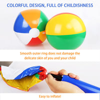 5 x Brand New Gxhong Inflatable Beach Balls, 4 Pieces Inflatable Beach Balls for Pool Party, Bath Toys Beach Balls Kids Balls Toys for Summer Beach Party - RRP €55.4