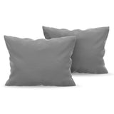 1 x RAW Customer Returns Dreamzie Pillowcases Set of 2 - for Pillows 50 x 70 cm, Anthracite Grey, Microfiber 100 Polyester - Quality Cushion Covers with Unparalleled Softness - RRP €9.49