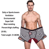 2 x Brand New Nuofengkudu Men s Boxer Shorts 4 Pack Retro Shorts Striped Pouch Sport Boxer Short Environmental Fit Athletic Hipster Boxers-2 Size S - RRP €67.98