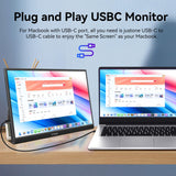 1 x RAW Customer Returns 16 Inch Portable Monitor, 1920 1200 IPS Plug and Play Laptop Monitor, USBC Travel HDMI Display, Slim Lightweight with Speakers Vesa Stand, Travel Monitor for Mac PC Phone PS4 5 Xbox Switch - RRP €105.88