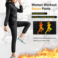 1 x RAW Customer Returns KUMAYES Slimming Pants Women Sweat Sauna Pants Hot Thermo Sweat Shaper Slimming Leggings Fitness Workout M, Black  - RRP €26.99