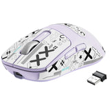 1 x RAW Customer Returns VGN Game Power Attack Shark X3 Superlight Wireless Gaming Mouse, 49g Ultralight Esports Mouse, 26000DPI, PixArt PAW3395 Sensor, 2.4G BT Wired, G502, Griptape Set, Up to 200 Hours Battery, Purple - RRP €54.99