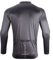 1 x RAW Customer Returns ROTTO men s cycling jersey, long-sleeved road bike jersey, simple lines series - RRP €29.99