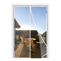 8 x Brand New MAGZO Magnetic Fly Screen Door 90 x 200 cm, Magnetic Door Curtain Automatic Closing, Anti-Fly, Anti-Insect, No Drilling, White - RRP €182.96