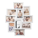 1 x RAW Customer Returns SONGMICS Photo Frame Collage, 10 10 x 15 cm Photo Frames, Photo Frames for Wall, Multiple Frames, Wall Decoration, Cloud White RPF20WT - RRP €29.99