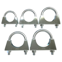 1 x RAW Customer Returns 10 pieces U-clamp M8 pipe clamp 38-80 mm Selection 10 pieces 45 mm  - RRP €19.8