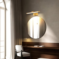 1 x RAW Customer Returns TYhogar LED mirror light bathroom, 8W LED mirror lamp bathroom 40cm 270 degree rotation wall light for bathroom, mirror light bathroom waterproof no flicker brass picture light - RRP €58.88