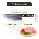 2 x RAW Customer Returns Chef s Knife Kitchen Knife Anti-Rust Oil Coating Kitchen Knife Ultra Sharp Knife with Sheath Hand Forged High Carbon Steel Butcher Knife for Home Kitchen Restaurant Cooking Camping - RRP €53.08