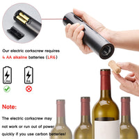 1 x RAW Customer Returns ZOYIDOUX Electric Corkscrew, Professional Wine Bottle Opener Wireless Automatic Bottle Opener with Capsule Cutter, for Home, Restaurant, Party, as a Gift for the Family - RRP €13.99