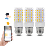 2 x RAW Customer Returns I-SHUNFA Wi-Fi Smart E27 LED light bulb, 7W 800LM, AC 230V continuously dimmable, cold white warm white 2700K-6500K, compatible with Alexa and Google Home, wireless and voice control pack of 3  - RRP €59.98