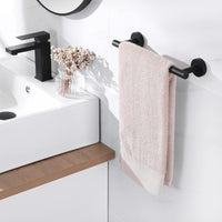 1 x RAW Customer Returns KES Towel Rack Black Bathroom Towel Rail Stainless Steel SUS 304 Bath Towel Rack Towel Holder Shower 30CM Wall Mounted, A2000S30-BK - RRP €25.5