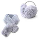 10 x Brand New Plush Earmuffs Fur Scarf Earmuffs for Women Adjustable Warm Plush Scarf Gray Warm Plush Earmuffs Winter Plush Neck Scarf Gift Home Outdoor - RRP €240.0