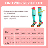 10 x RAW Customer Returns LEOSTEP 4 Pairs Compression Stockings for Women and Men Colorful Compression Socks with 15-25 mmHg Support Stockings for Sports Medicine Running Travel Flight Pregnancy Nurse - RRP €180.5