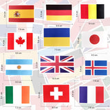 1 x RAW Customer Returns Car stickers flags of the world stickers children city country Germany flag stickers motorcycle stickers set bicycle decoration laptop stickers cute stickers motorcycle stickers suitcase stickers Europe map - RRP €20.4