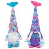 5 x Brand New JJQHYC 2 Pieces Christmas GNOME Mermaid Christmas Gift GNOME Christmas Decoration GNOME Plush Elf Dwarf Mermaid Party Decoration Birthday - RRP €96.0