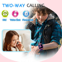 1 x RAW Customer Returns Smartwatch Children Phone, GPS Bracelet Watch with Two-Way Talk Intelligent Watch Voice Chat SOS Touch Screen Music Game Digital Camera Alarm Clock Pedometer Gift for Boy Girl Student - RRP €34.98