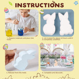 1 x Brand New Silicone mold Easter bunny, 2 pieces rabbit molds silicone, silicone mold Easter, 3D silicone mold bunny, molds Easter, DIY silicone molds Easter mold for plaster, soy wax candles, crafts - RRP €16.8