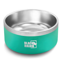 6 x Brand New Black Rhino The Dura-Bowl Stainless Steel Dog Bowls, Double Insulated, for Food and Water, for Small, Medium and Large Dogs, Non-Slip - RRP €122.4