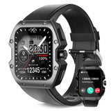 1 x RAW Customer Returns ROGBID MILLE Smartwatch Men with Phone Function, 1.91 Fitness Watch with 24 7 Heart Rate Monitor, 75 Days Battery 123 Sports Modes 5ATM Waterproof Outdoor Military Sports Watch for Android iOS, Black - RRP €49.99