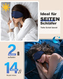 1 x RAW Customer Returns LC-dolida Silk Sleep Mask for Side Sleepers 100 Light Blocking Sleep Headphones, Sleep Mask Bluetooth Eye Mask with Earphones for Travel, Nap, Yoga, Meditation, Snoring Insomnia - RRP €20.16