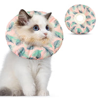 4 x Brand New Kytpyi Elizabethan Cat Collar, Elizabethan Collar, Adjustable Soft Elizabethan Cat Collar 17-27cm for Puppy, Waterproof Cotton Anti-licking Protective Cat Collar Pink  - RRP €52.4