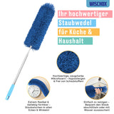 1 x RAW Customer Returns WISCHOX Premium telescopic feather duster I washable microfiber I telescopic pole extra long 40-280 cm I spider web remover I extendable dust catcher I dust broom I dust cleaner - RRP €13.2